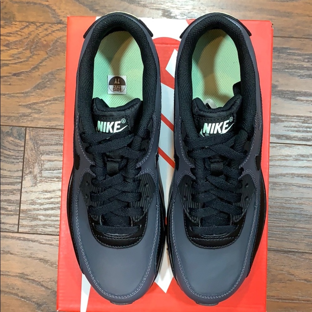 NIKE AIR MAX 90 LTD (GS) Dark Grey/Black-Dark Grey - Picture 10 of 16